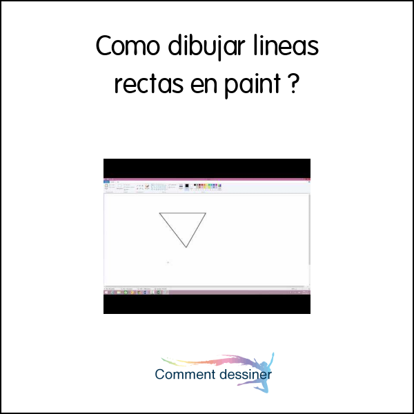 Como dibujar lineas rectas en paint